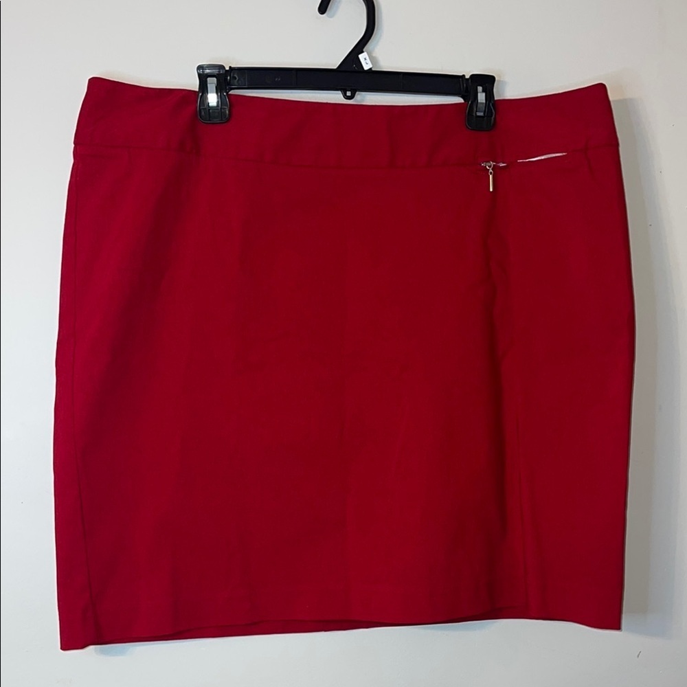 Lane Bryant NWT Red Mini Pencil Skirt Plus Size 22 #55
